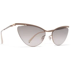 Mykita - Mizuho - Lessrim - Champagne Gold Taupe Grey - Metal Collection - Sunglasses - Mykita Eyewear - Avvenice