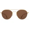 Mykita - MMCRAFT015 - Mykita & Maison Margiela - Glossy Gold Brown - Metal Collection - Sunglasses - Mykita Eyewear - Avvenice