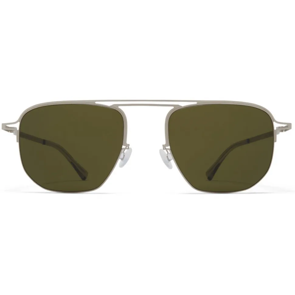 Mykita - MMCRAFT013 - Mykita & Maison Margiela - Matte Silver Green - Metal Collection - Sunglasses - Mykita Eyewear - Avvenice