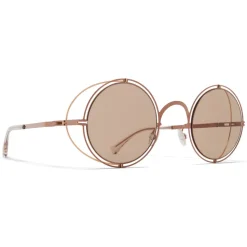 Mykita - MMCRAFT001 - Mykita & Maison Margiela - Copper Light Brown - Metal Collection - Sunglasses - Mykita Eyewear - Avvenice