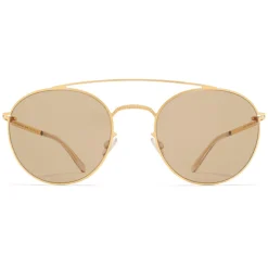 Mykita - MMCRAFT007 - Mykita & Maison Margiela - Gold Brown - Metal Collection - Sunglasses - Mykita Eyewear - Avvenice