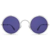 Mykita - MMCRAFT001 - Mykita & Maison Margiela - Silver Indigo - Metal Collection - Sunglasses - Mykita Eyewear - Avvenice