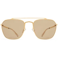 Mykita - MMCRAFT006 - Mykita & Maison Margiela - Gold Brown - Metal Collection - Sunglasses - Mykita Eyewear - Avvenice