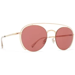 Mykita - MMCRAFT009 - Mykita & Maison Margiela - Champagne Gold Purple - Metal Collection - Sunglasses - Mykita Eyewear - Avvenice