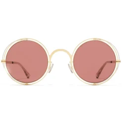 Mykita - MMCRAFT001 - Mykita & Maison Margiela - Silver Gold Purple - Metal Collection - Sunglasses - Mykita Eyewear - Avvenice