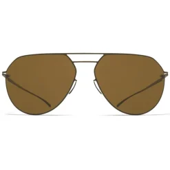 Mykita - MMESSE027 - Mykita & Maison Margiela - Green Brown - Metal Collection - Sunglasses - Mykita Eyewear - Avvenice