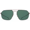 Mykita - MMESSE026 - Mykita & Maison Margiela - Matte Brown Dark Green - Metal Collection - Sunglasses - Mykita Eyewear - Avvenice