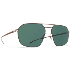 Mykita - MMESSE026 - Mykita & Maison Margiela - Matte Brown Dark Green - Metal Collection - Sunglasses - Mykita Eyewear - Avvenice