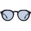 Mykita - MMRAW007 - Mykita & Maison Margiela - Black Havana Sky Blue - Acetate Collection - Sunglasses - Mykita Eyewear - Avvenice