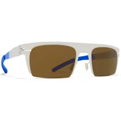 Mykita - New - Mykita & Bernhard Willhelm - Talc Blue Brown - Metal Collection - Sunglasses - Mykita Eyewear - Avvenice
