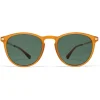 Mykita - Nukka - Lite - Dark Amber Dark Green - Acetate Collection - Sunglasses - Mykita Eyewear - Avvenice