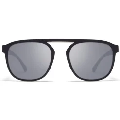 Mykita - Pabu - Mykita Mylon - Black Shiny Silver - Mylon Collection - Sunglasses - Mykita Eyewear - Avvenice