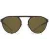 Mykita - Paulin - NO1 - Dark Brown Green - Metal Collection - Sunglasses - Mykita Eyewear - Avvenice