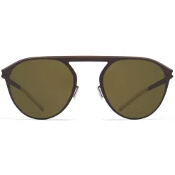 Mykita - Paulin - NO1 - Dark Brown Green - Metal Collection - Sunglasses - Mykita Eyewear - Avvenice