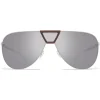 Mykita - Pepper - Mykita Mylon - Taupe Grey Silver - Metal Collection - Sunglasses - Mykita Eyewear - Avvenice