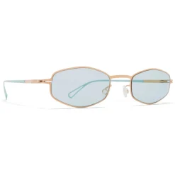 Mykita - Silver - Mykita & Bernhard Willhelm -Champagne Gold Green - Metal Collection - Sunglasses - Mykita Eyewear - Avvenice