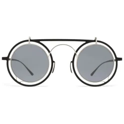 Mykita - Siru - Mykita & Damir Doma - Silver Black Dark Grey - Metal Collection - Sunglasses - Mykita Eyewear - Avvenice