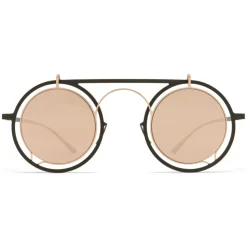 Mykita - Siru - Mykita & Damir Doma - Camo Green Champagne Gold - Metal Collection - Sunglasses - Mykita Eyewear - Avvenice