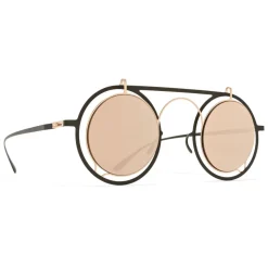 Mykita - Siru - Mykita & Damir Doma - Camo Green Champagne Gold - Metal Collection - Sunglasses - Mykita Eyewear - Avvenice