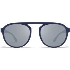 Mykita - Sting - Mykita Mylon - Navy Blue Silver - Mylon Collection - Sunglasses - Mykita Eyewear - Avvenice