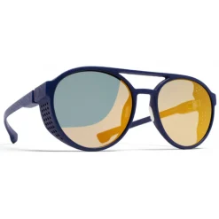 Mykita - Targa - Mykita Mylon - Navy Blue Pearly Gold - Mylon Collection - Sunglasses - Mykita Eyewear - Avvenice