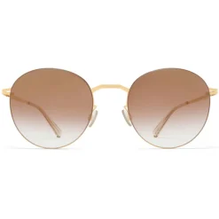 Mykita - Tomomi - Lessrim - Gold Brown - Metal Collection - Sunglasses - Mykita Eyewear - Avvenice