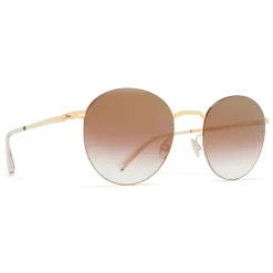 Mykita - Tomomi - Lessrim - Gold Brown - Metal Collection - Sunglasses - Mykita Eyewear - Avvenice