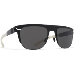 Mykita - Total - Mykita & Bernhard Willhelm - Black White Dark Grey - Metal Collection - Sunglasses - Mykita Eyewear - Avvenice
