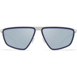 Mykita - Tribe - Mykita Mylon - Navy Blue Silver - Mylon Collection - Sunglasses - Mykita Eyewear - Avvenice