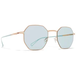 Mykita - Walsh - Mykita & Bernhard Willhelm - Champagne Gold Green - Metal Collection - Sunglasses - Mykita Eyewear - Avvenice
