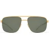 Mykita - Wilder - NO1 - Frosted Gold Green - Metal Collection - Sunglasses - Mykita Eyewear - Avvenice