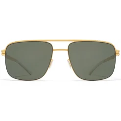 Mykita - Wilder - NO1 - Frosted Gold Green - Metal Collection - Sunglasses - Mykita Eyewear - Avvenice