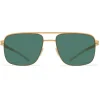 Mykita - Wilder - NO1 - Frosted Gold Green - Metal Collection - Sunglasses - Mykita Eyewear - Avvenice