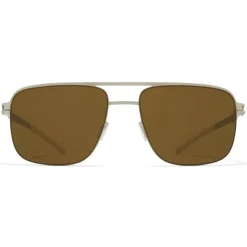 Mykita - Wilder - NO1 - Matte Silver Brown - Metal Collection - Sunglasses - Mykita Eyewear - Avvenice