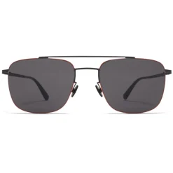 Mykita - Yuuto - Lessrim - Black Orange Dark Grey - Metal Collection - Sunglasses - Mykita Eyewear - Avvenice
