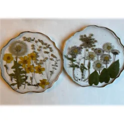 Natusi - Resin Art - Cansa - Artisan Cup Holder with Natural Flowers - Handmade - Furnishings - Home - Avvenice