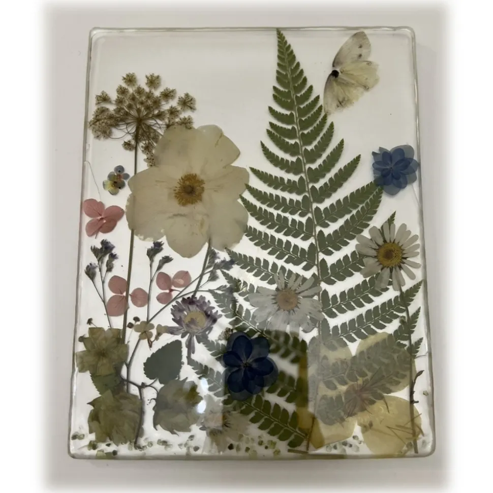 Natusi - Resin Art - Desire - Artisan Lamp with Natural Flowers - Handmade - Furnishings - Home - Avvenice