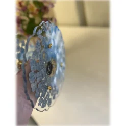 Natusi - Resin Art - Epoque - Artisan Fruit Stand with Natural Flowers - Handmade - Furnishings - Home - Avvenice