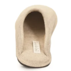 Neck Mate - Asolo - Artisan Woman Slippers - Wool Braided Cotta - Beige - Avvenice