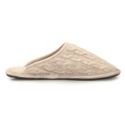 Neck Mate - Asolo - Artisan Woman Slippers - Wool Braided Cotta - Beige - Avvenice
