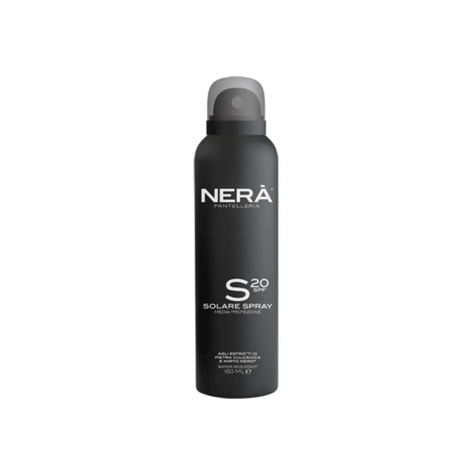 Nerà Pantelleria - Sun Protection Spray Medium Protection - SPF 20 + UVA and UVB Filters - Face & Body - Professional Cosmetics - Avvenice