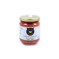 Nero di Calabria - 'Nduja - Artisan Cured Meat - Calabria Tradition - 180 g - Avvenice