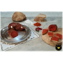 Nero di Calabria - 'Nduja - Artisan Cured Meat - Calabria Tradition - 500 g - Avvenice