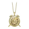 NESS1 - Alarm Necklace 9kt Yellow Gold and Diamonds - Time Collection - Handcrafted Necklace - High Quality Luxury - Avvenice