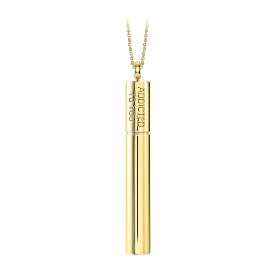 NESS1 - Cig.Au.Rette Necklace 9Kt Yellow Gold Diamond and Ruby - Drug Collection - Handcrafted Necklace - High Quality Luxury - Avvenice