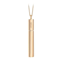 NESS1 - Cig.Au.Rette Necklace 9Kt Rose Gold and Diamond and Ruby - Drug Collection - Handcrafted Necklace - High Quality Luxury - Avvenice