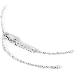NESS1 - Cig.Au.Rette Necklace 9Kt White Gold Diamonds and Ruby - Drug Collection - Handcrafted Necklace - High Quality Luxury - Avvenice
