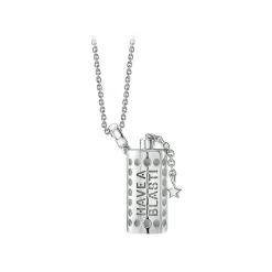 NESS1 - Have A Blast Necklace 18kt White Gold and Diamond - Sex Bomb Collection - Handcrafted Necklace - High Quality Luxury - Avvenice