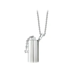 NESS1 - Have A Blast Necklace 18kt White Gold and Diamond - Sex Bomb Collection - Handcrafted Necklace - High Quality Luxury - Avvenice