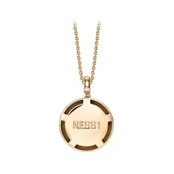 NESS1 - M.D.M.A Necklace 18Kt Rose Gold and Diamonds - Drug Collection - Handcrafted Necklace - High Quality Luxury - Avvenice